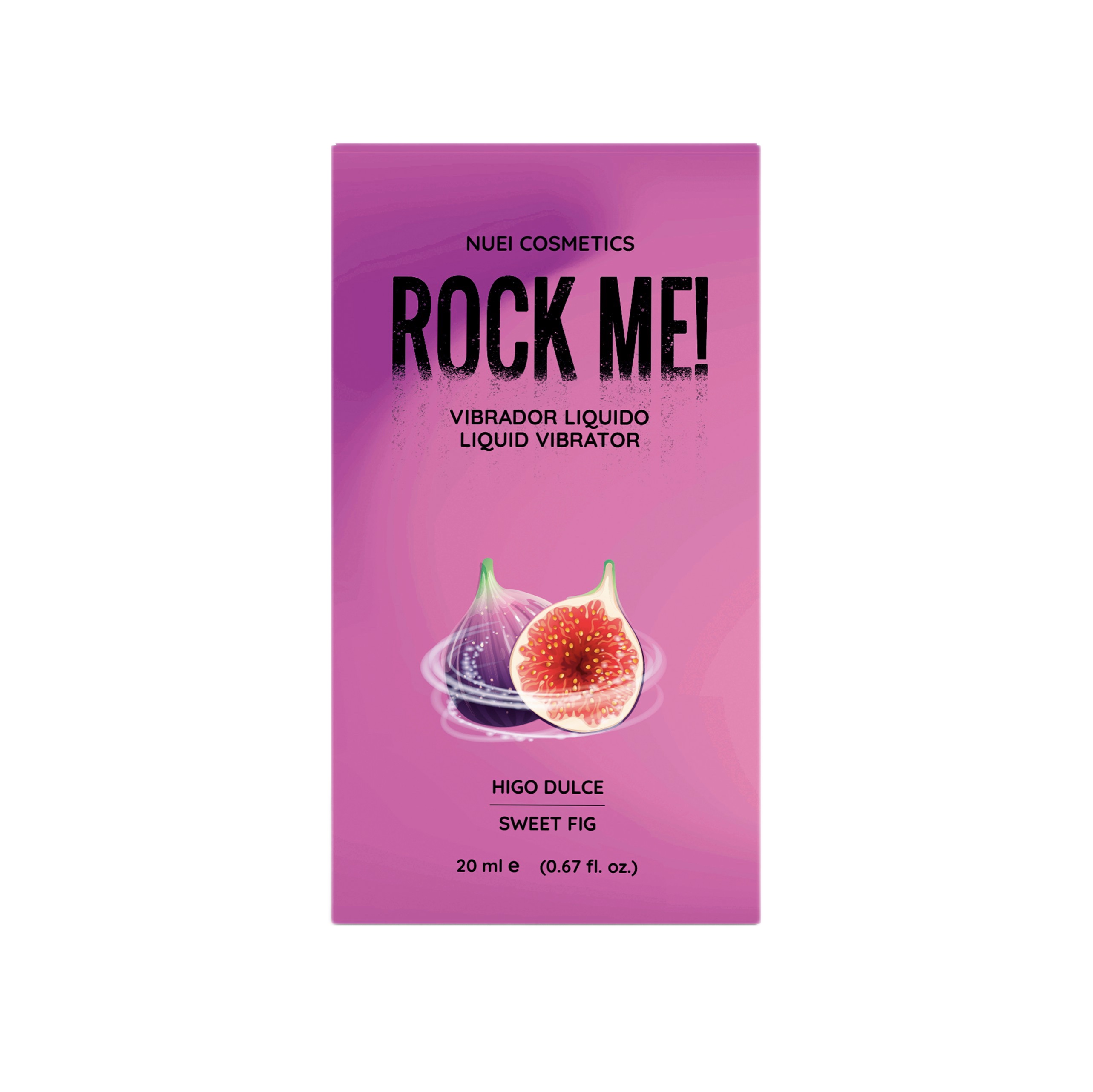 Рідкий вібратор NUEI ROCK ME зі смаком солодкого інжиру, 20 мл