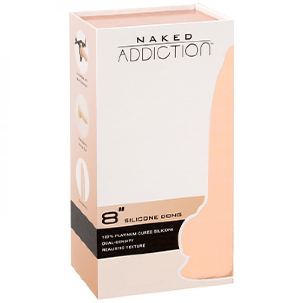 Фалоімітатор реалістичний на присосці NAKED ADDICTION 8 бежевий