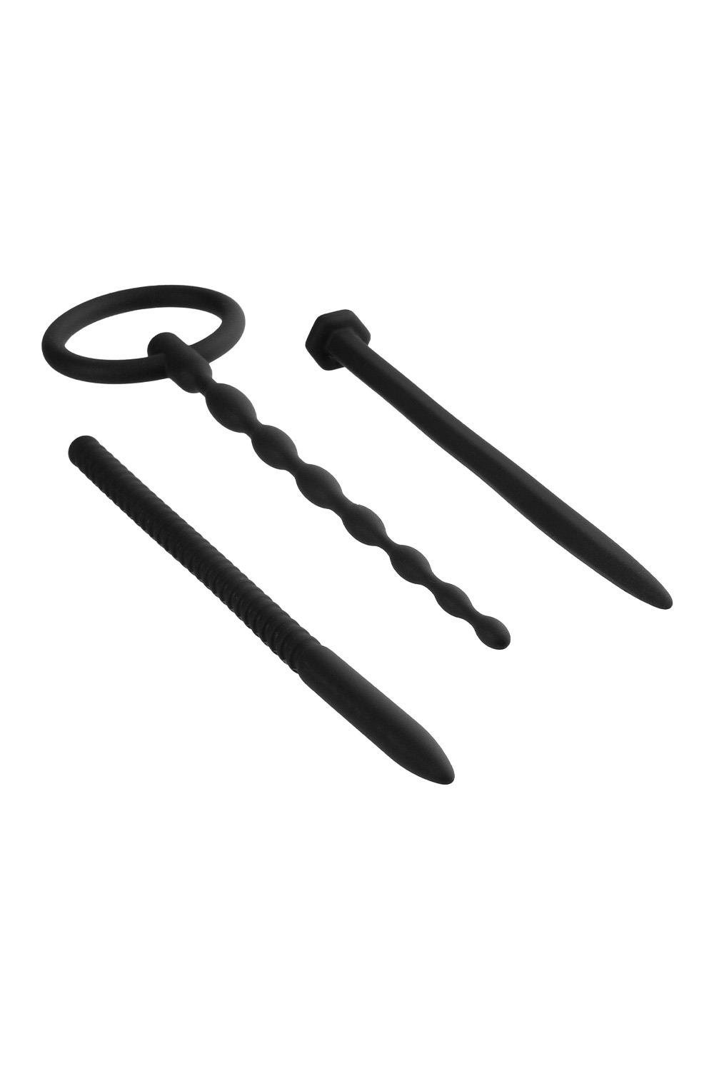 Набір чорних уретральних катетерів NMC Knot Knot із силікону