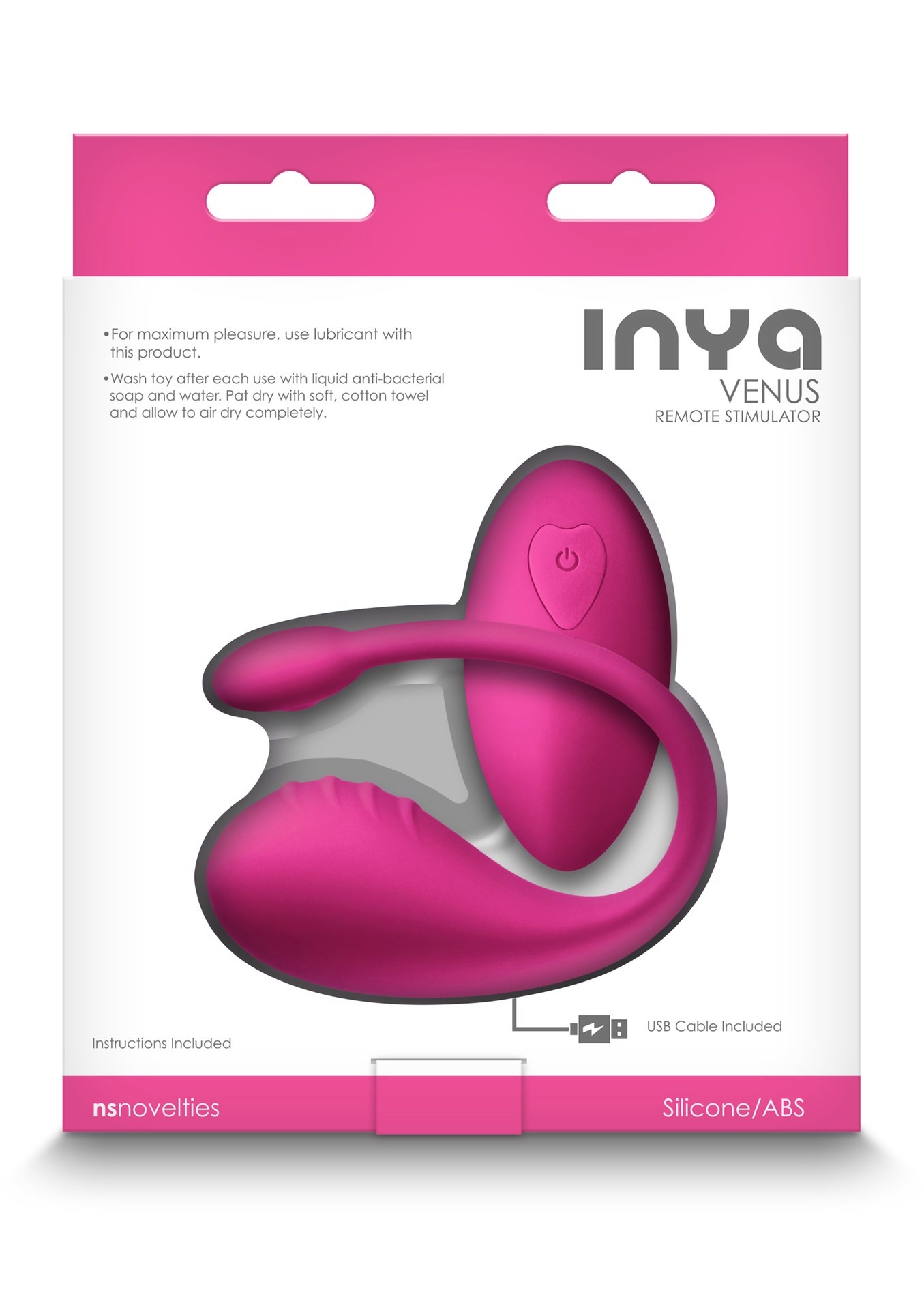 Віброяйце з дистанційним пультом керування NS Novelties Inya Venus, рожевий