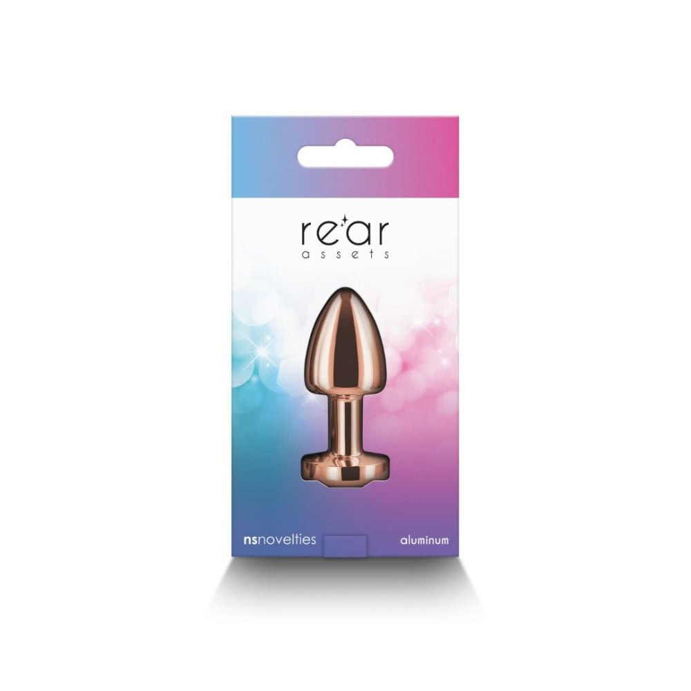 Анальна пробка із кристалом NS Novelties Rear Assets Petite, золота