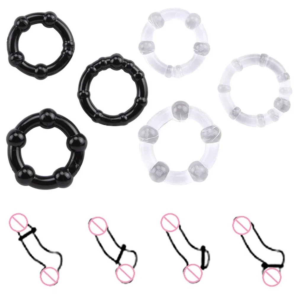 Набор эрекционных колец NS Novelties Renegade Dyno Cock Rings, черные, 3 шт