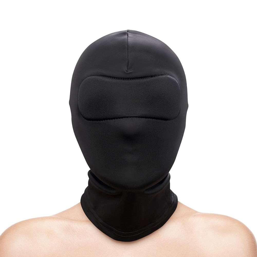 Капюшон на голову з накладкою на очі NS Novelties Fetish & Fashion, чорний