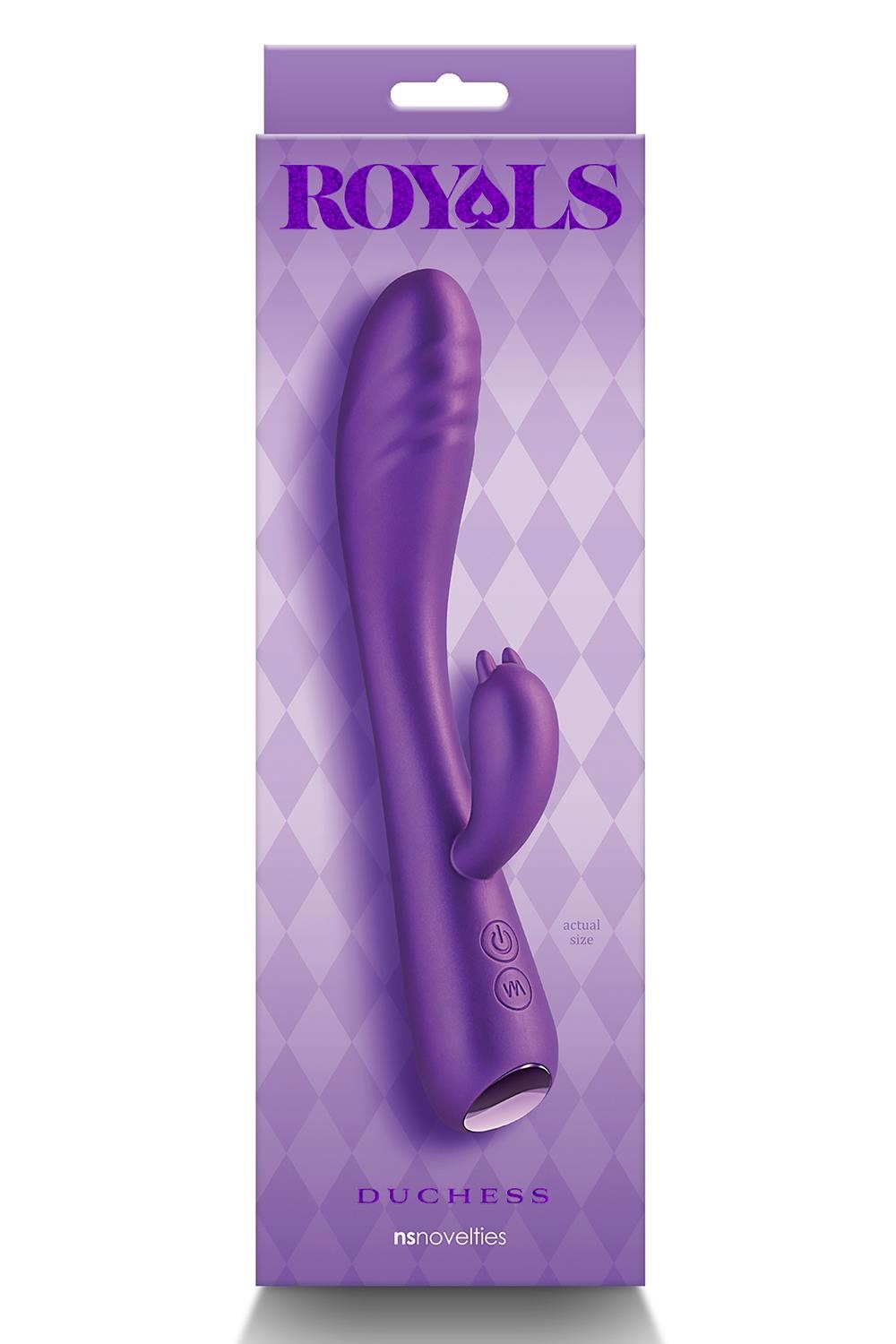 Вібратор-кролик NS Novelties Royals Duchess, фіолетовий