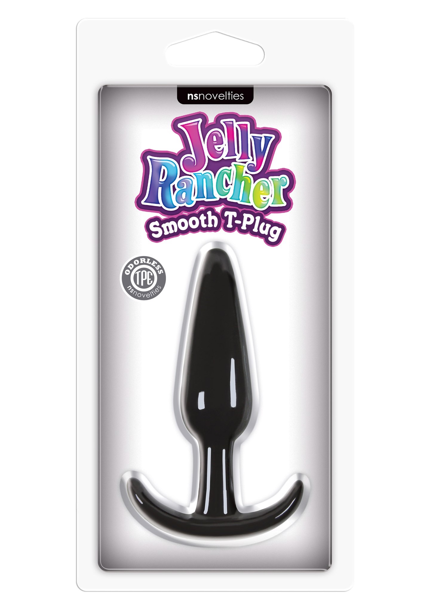 Анальна пробка NS Novelties Jelly Rancher Smooth T-Plug, чорний