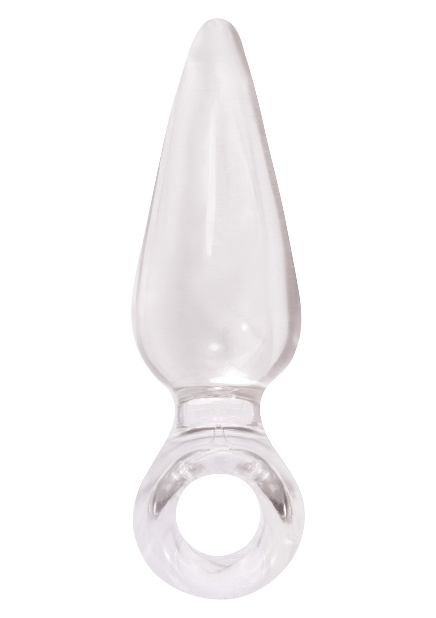 Анальная пробка со стоппером в виде кольца NS Novelties Jolie Pleasures Jelly Plug, прозрачный, Mini