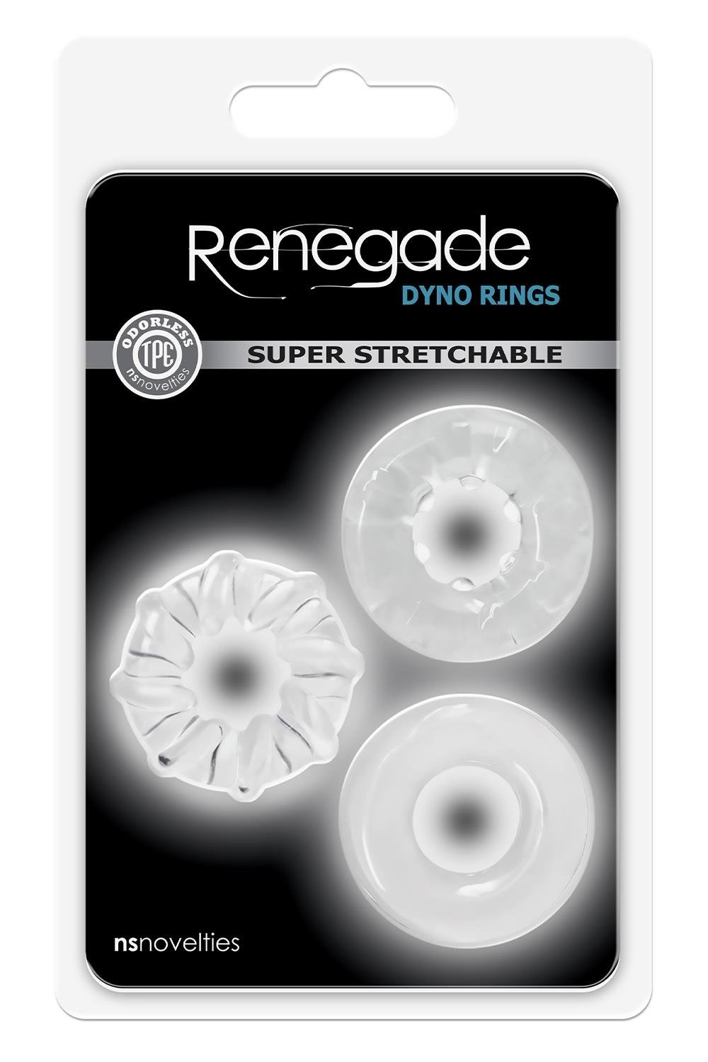 Набор эрекционных колец NS Novelties Renegade прозрачные
