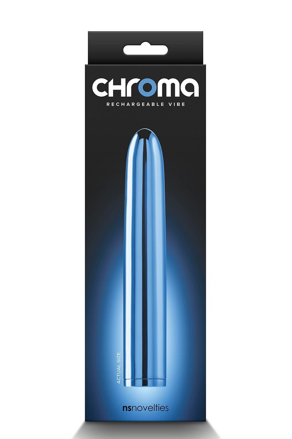 Вибратор классический NS Novelties Chroma голубой