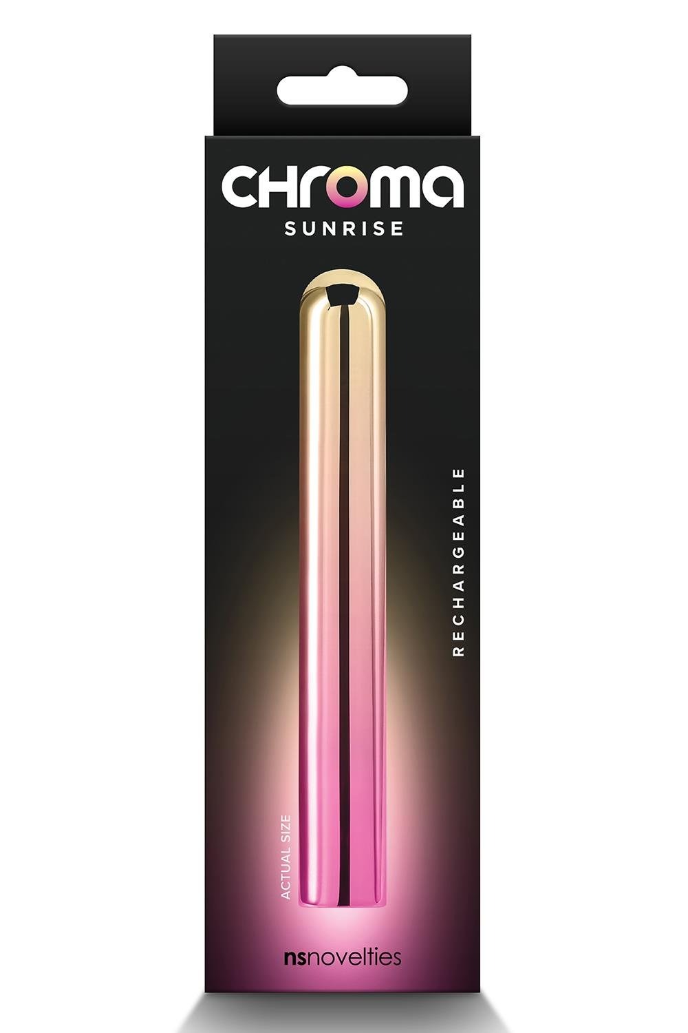 Віброкуля NS Novelties Chroma рожево-золотистий, L