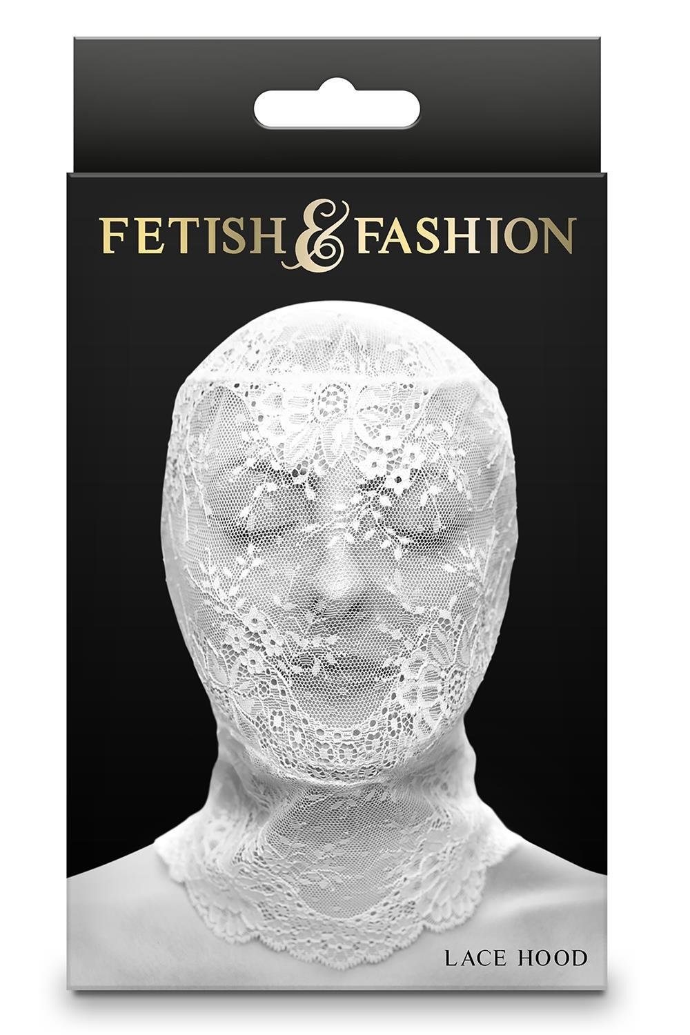 Кружевной капюшон-маска NS Novelties Fetish & Fashion белый