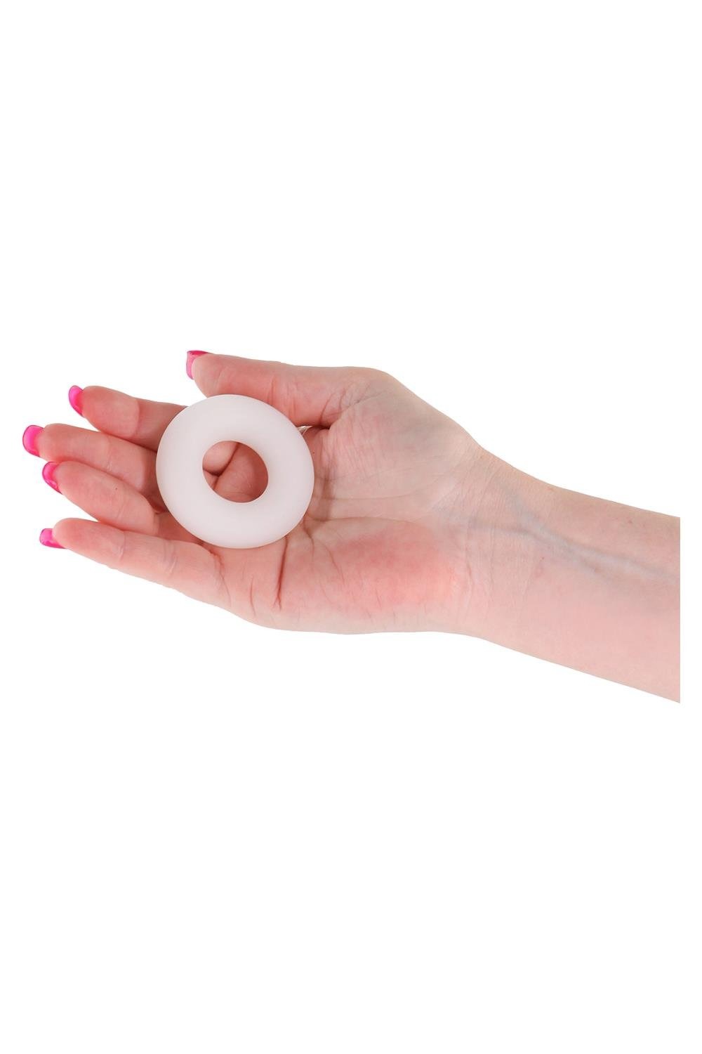 Ерекційне кільце для пеніса ілюмісцентне NS Novelties Firefly Bubble Rings біле, Medium