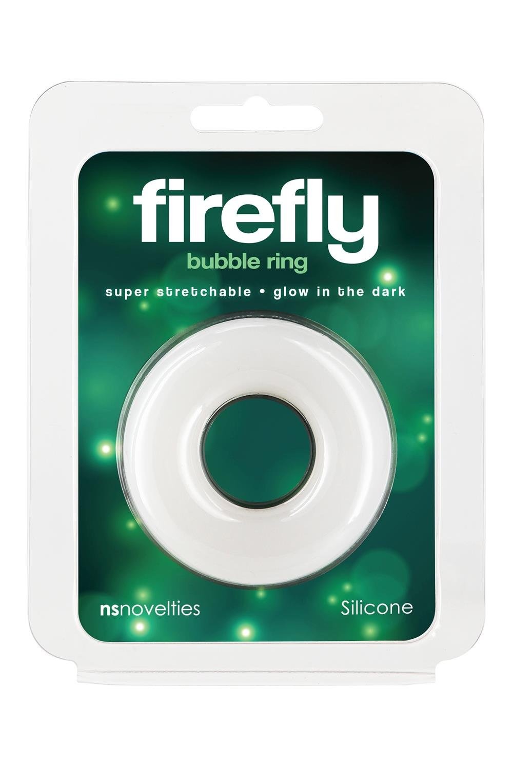 Ерекційне кільце, що світиться у темряві NS Novelties Firefly біле