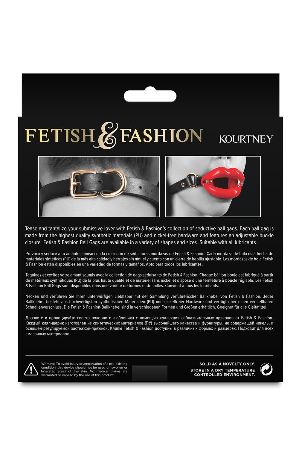 Кляп в виде губ NS Novelties Fetish & Fashion красный
