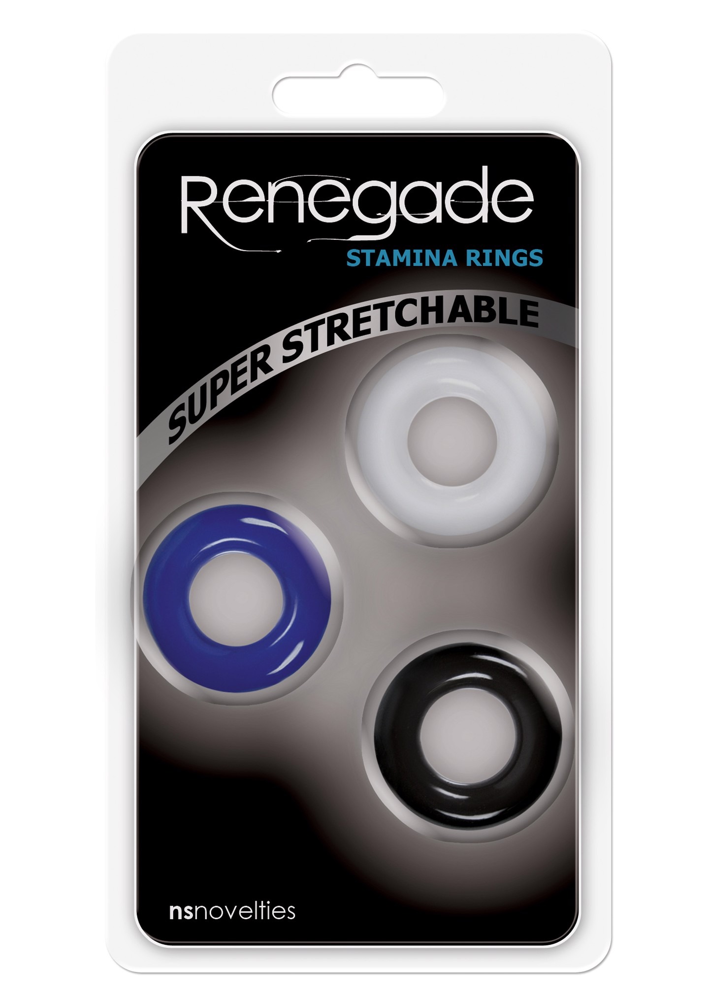 Набор эрекционных колец NS Novelties Renegade Intensity , разноцветные, 3 шт.