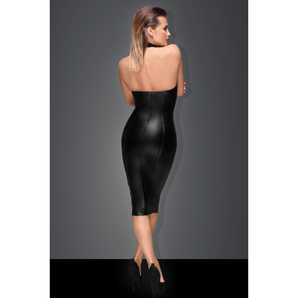 Сукня з кільцем на шию F160 Noir Handmade M