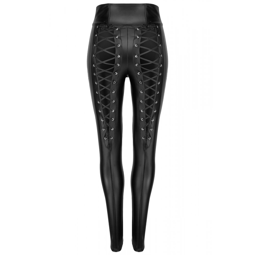 Брюки со шнуровкой сзади F148 Noir Handmade, черный, S