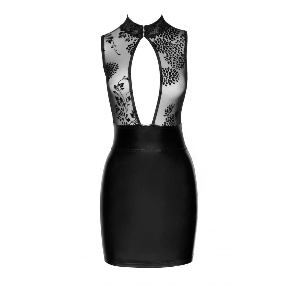 Сукня вінілова Noir Handmade Short dress with powerwetlook skirt and tulle top S