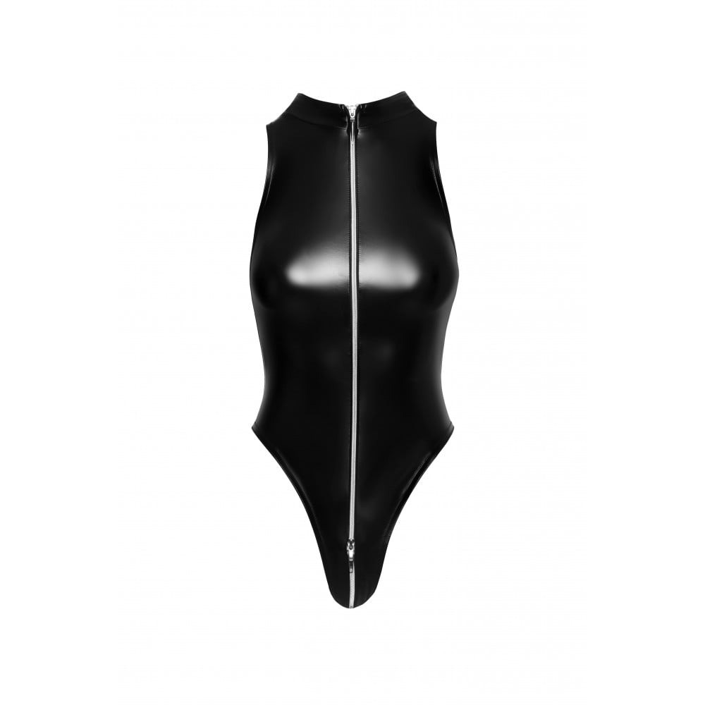 Боди S F294 Noir Handmade, с молнией, черное