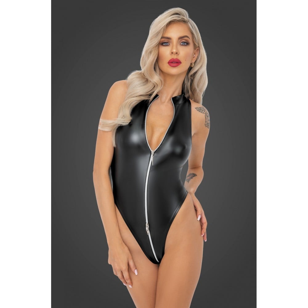 Боді M F294 Noir Handmade, з блискавкою, чорне