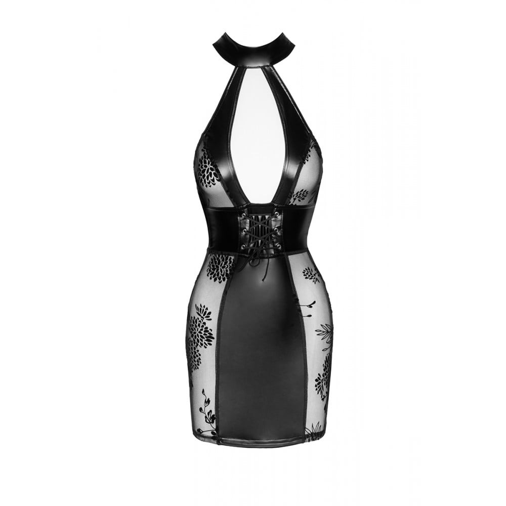 Платье-корсет Noir Handmade F238с полупрозрачными вставками, черный, S