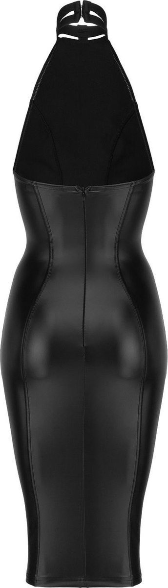 Сукня з чокером Noir Handmade F160 з вінілу, чорна, L