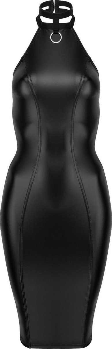 Сукня з чокером Noir Handmade F160 з вінілу, чорна, XL
