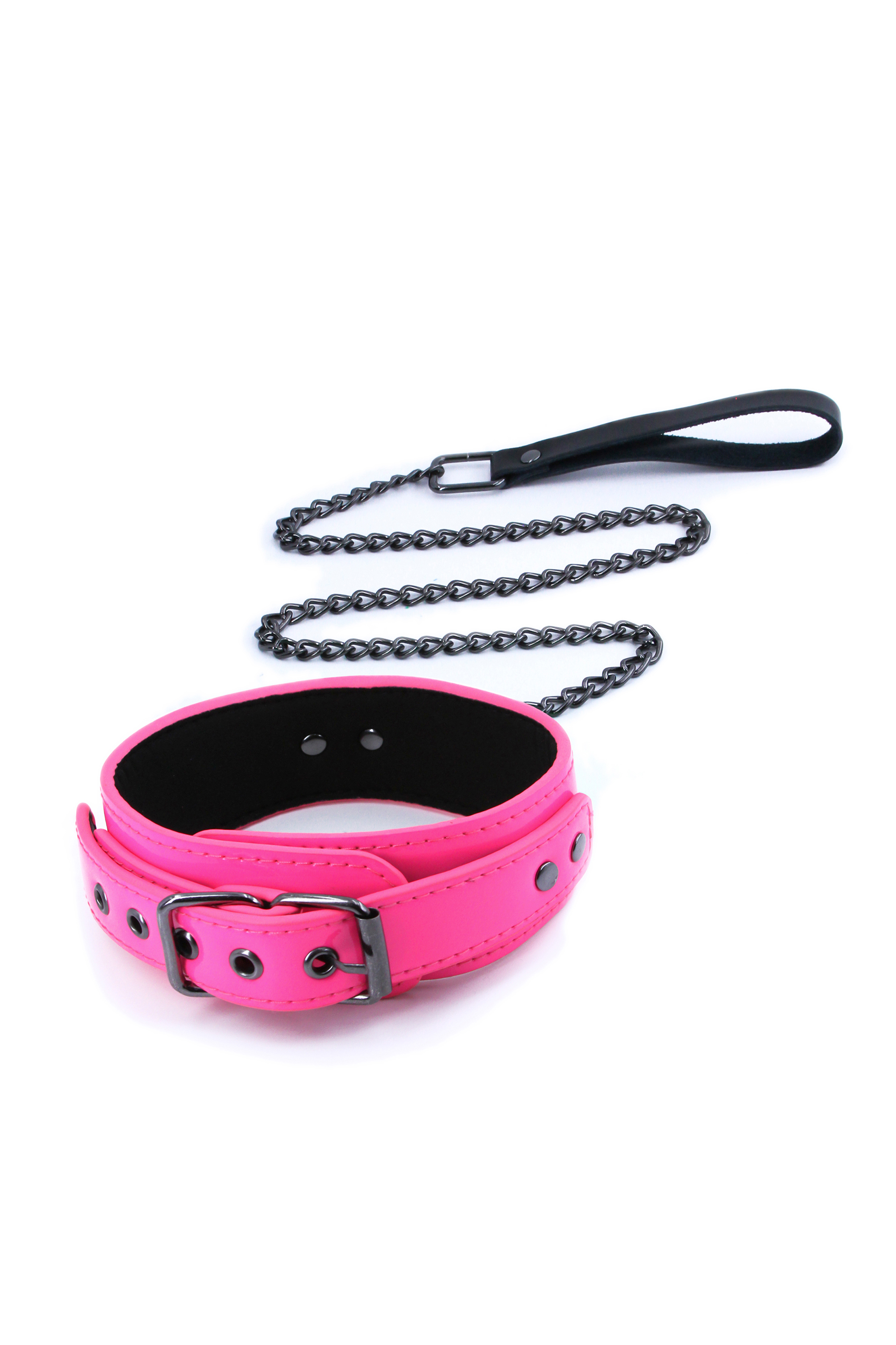 Ошейник с поводком NS Novelties ELECTRA COLLAR & LEASH PINK