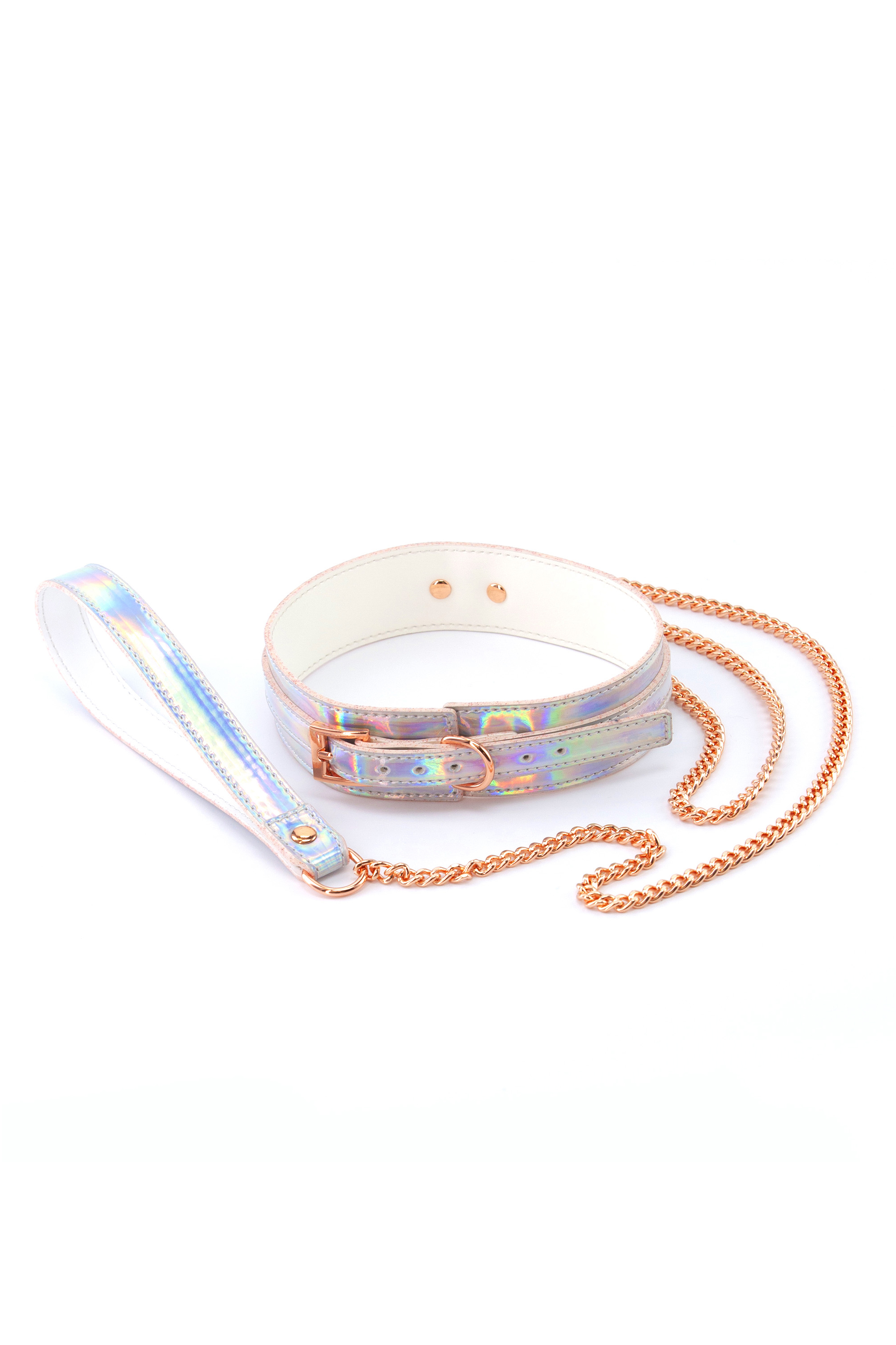 Ошейник с поводком NS Novelties COSMO BONDAGE COLLAR & LEASH RAINBOW