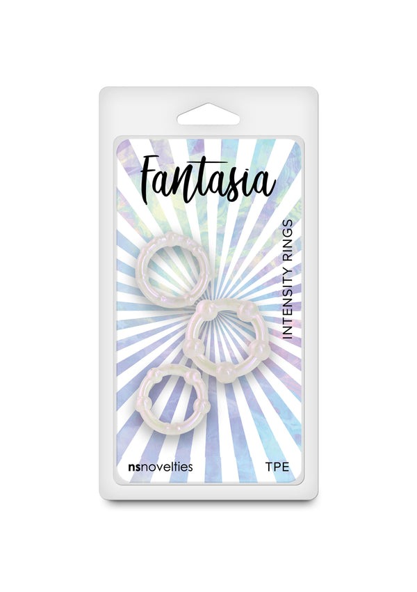 Набір ерекційних кілець NS Novelties Fantasia білий, 3 шт.