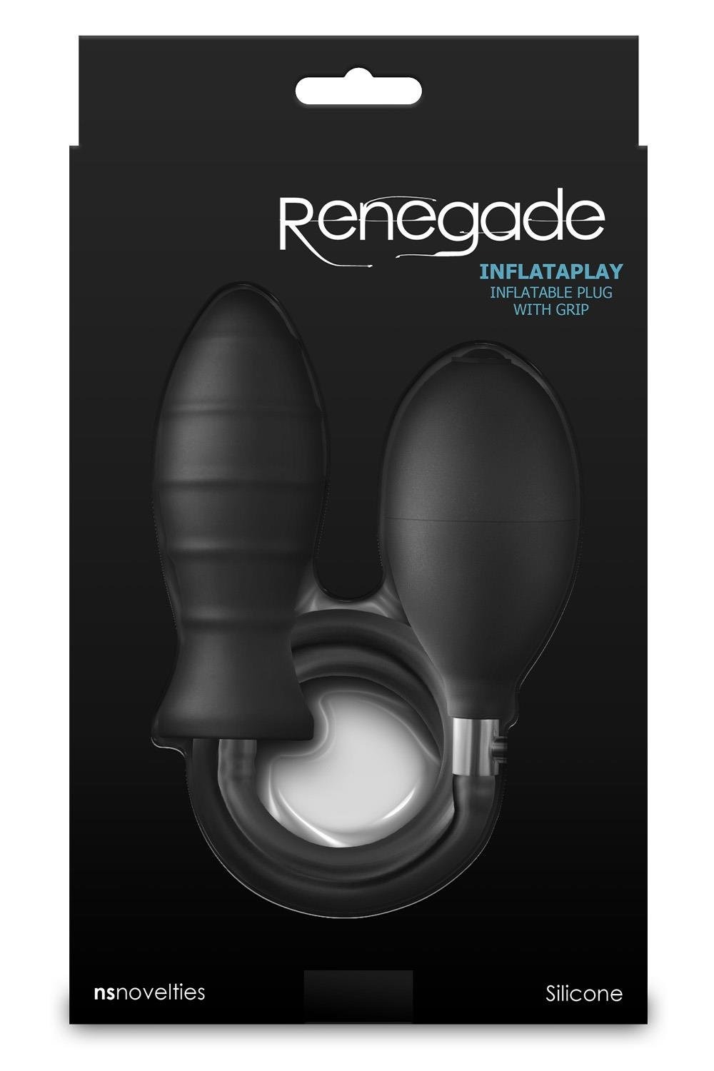 Анальная пробка с накачкой NS Novelties Renegade черная, 69.2 см