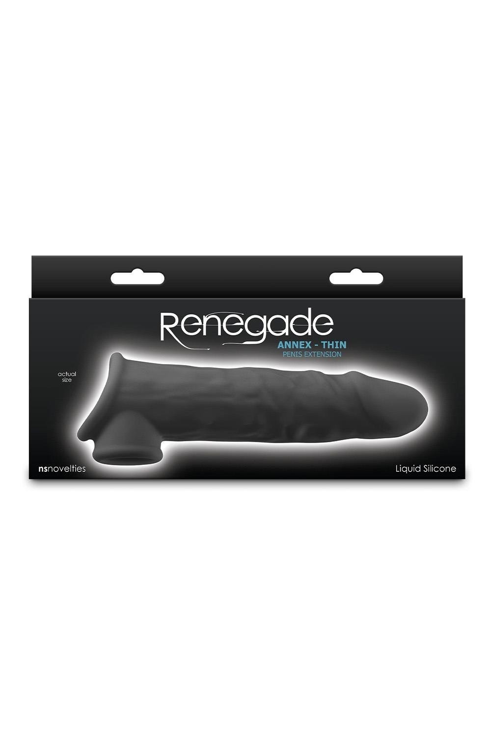 Насадка на пеніс NS Novelties Renegade чорна, 19.4 см