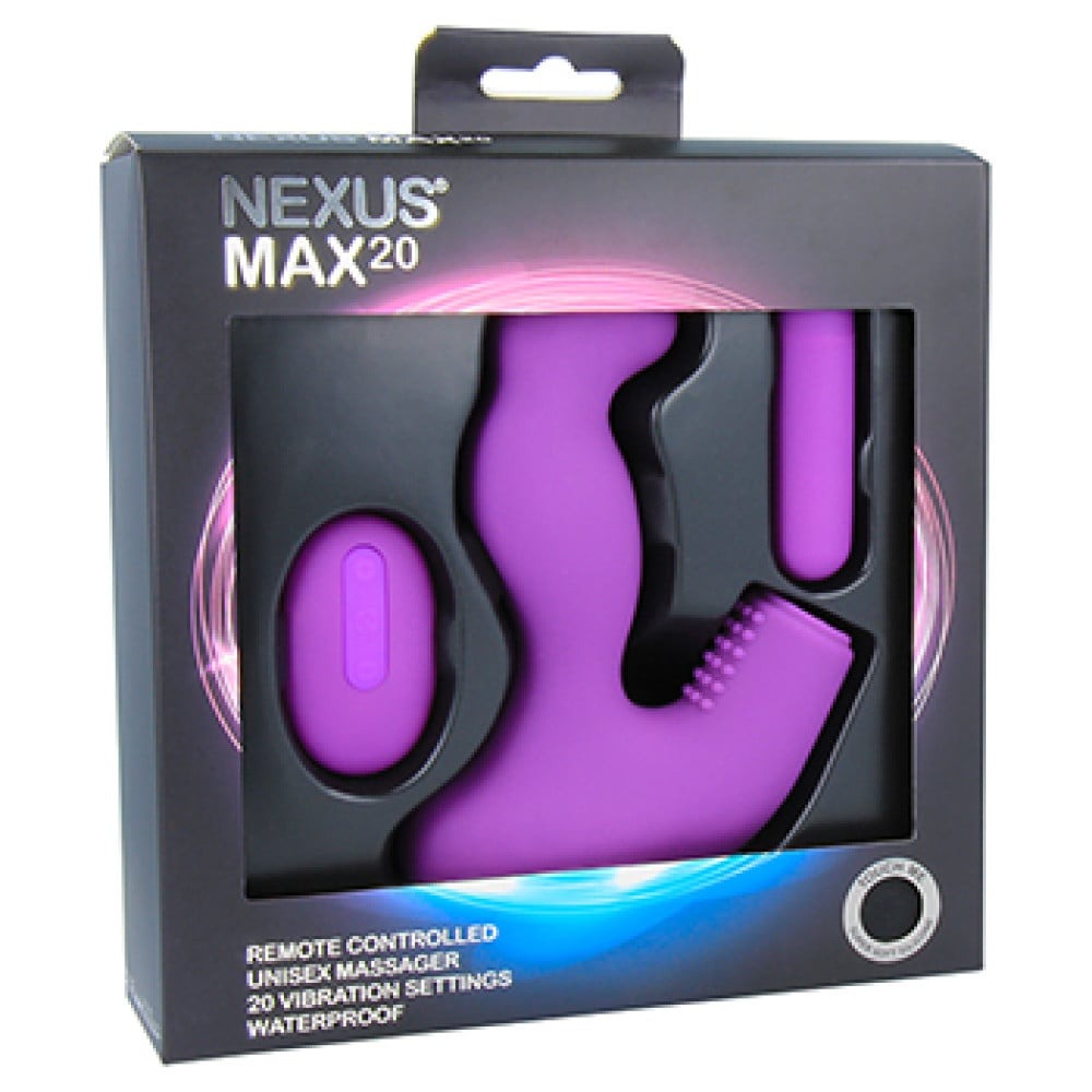Масажер простати Nexus Max 20 з дистанційним керуванням, фіолетовий