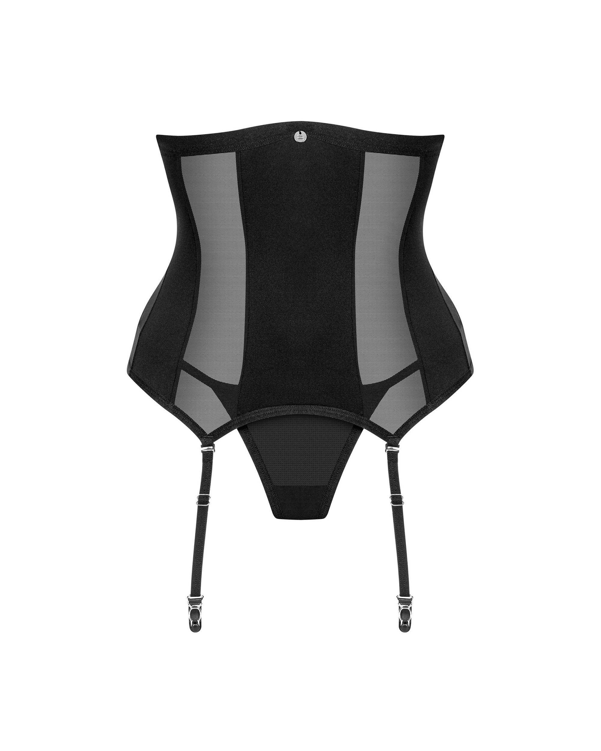 Корсет під груди та стрінги Obsessive Chic Amoria чорний, XS/S