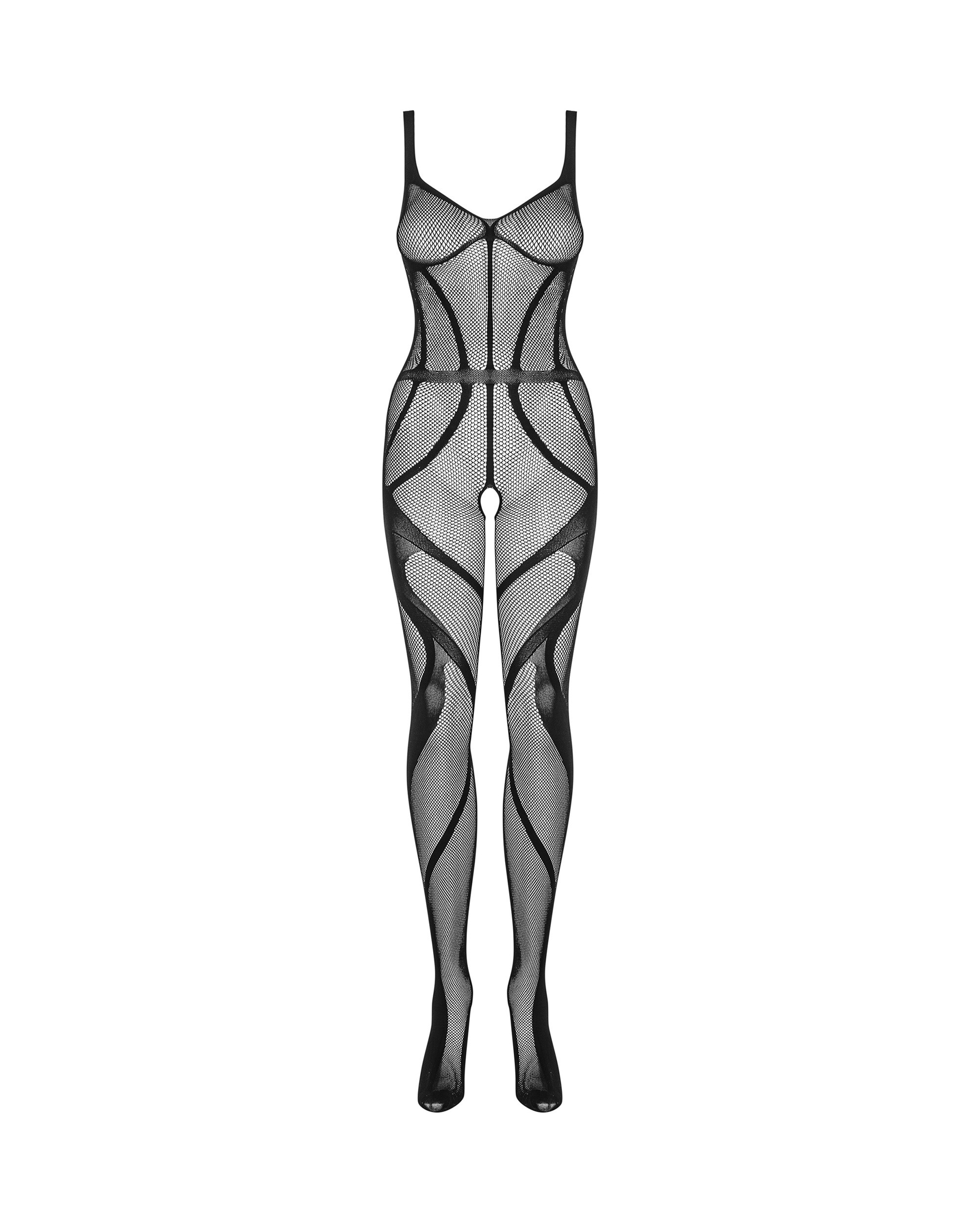 Сексуальный бодистокинг с открытым доступом Obsessive G336 черный, S/M/L