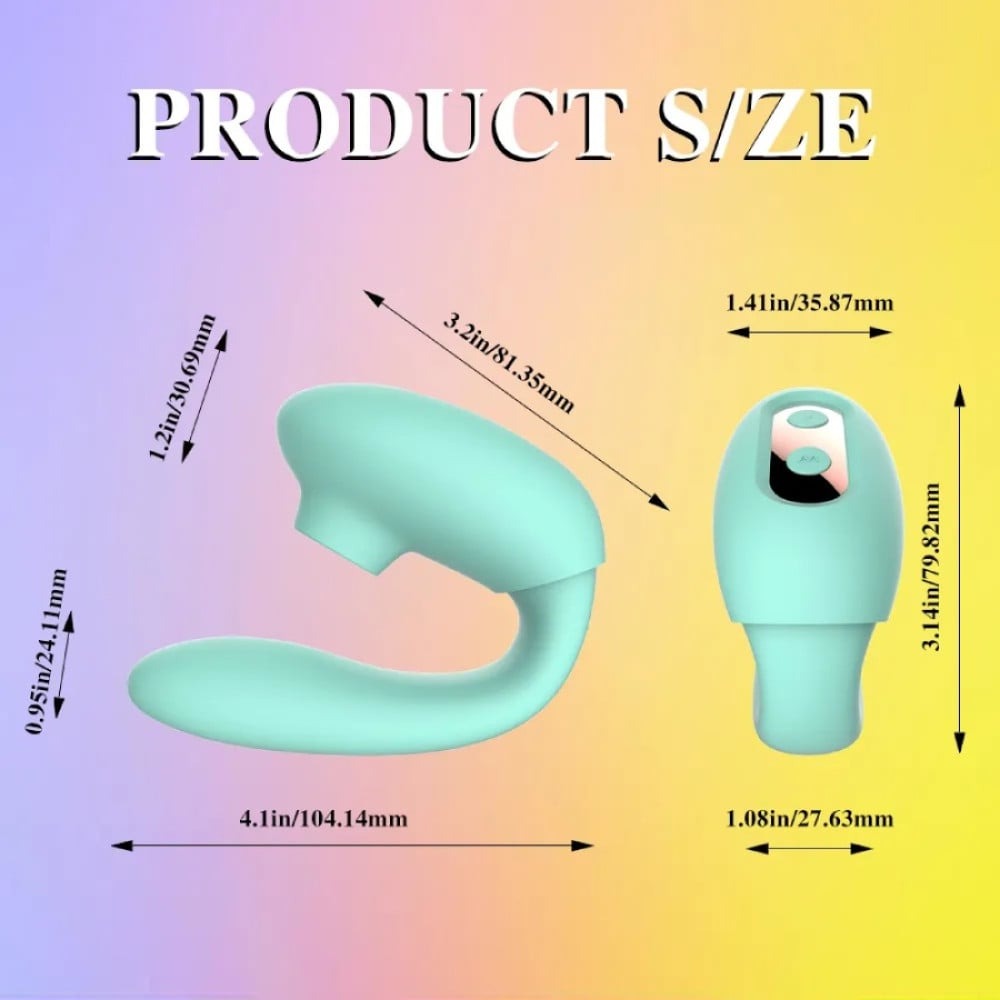 Вібратор подвійної стимуляції Every Night Toys вакуум з ефектом посмоктування та стимуляція точки G