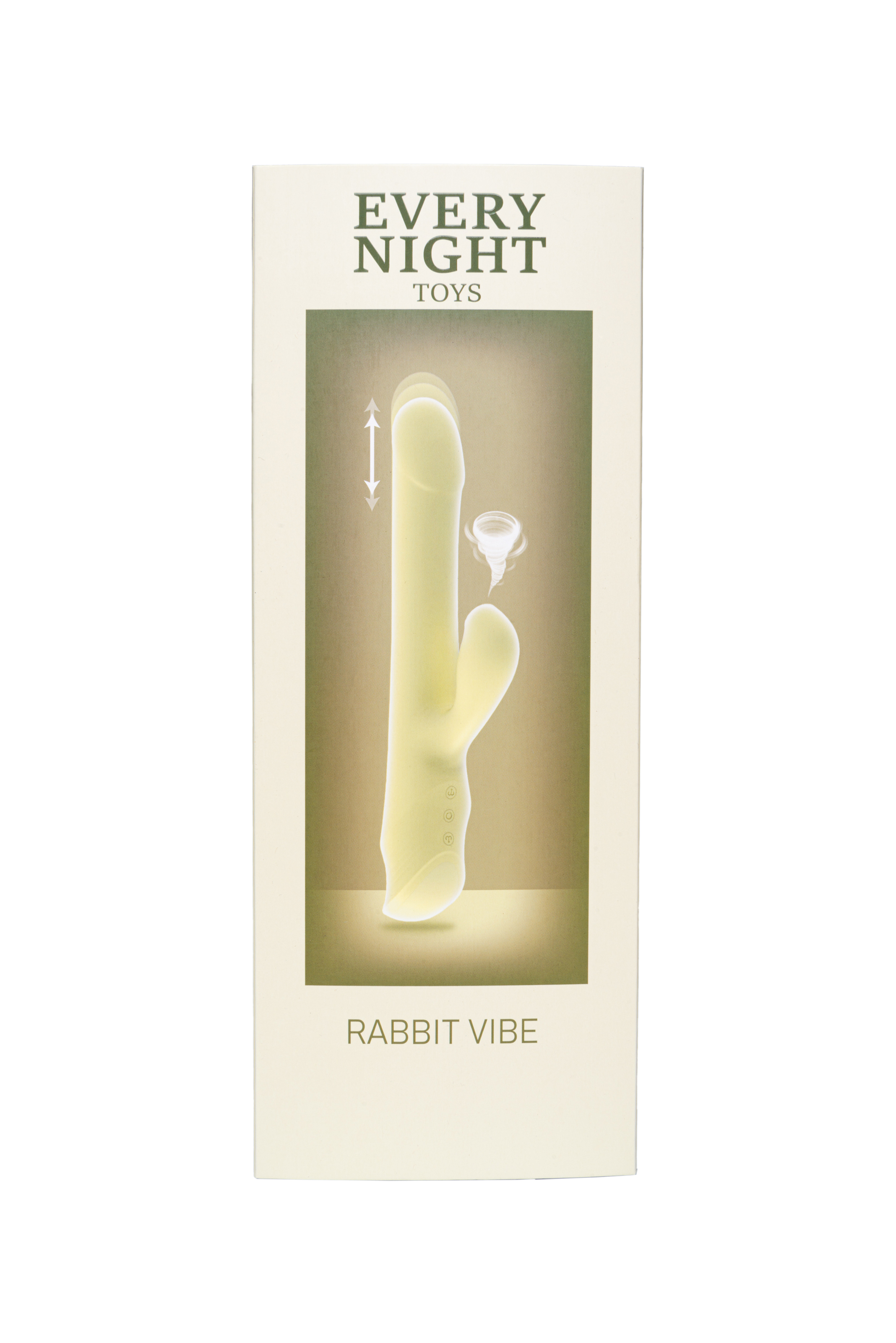 Вибратор кролик Every Night Toys с ротацией, фрикциями и вакуумной стимуляцией, желтый
