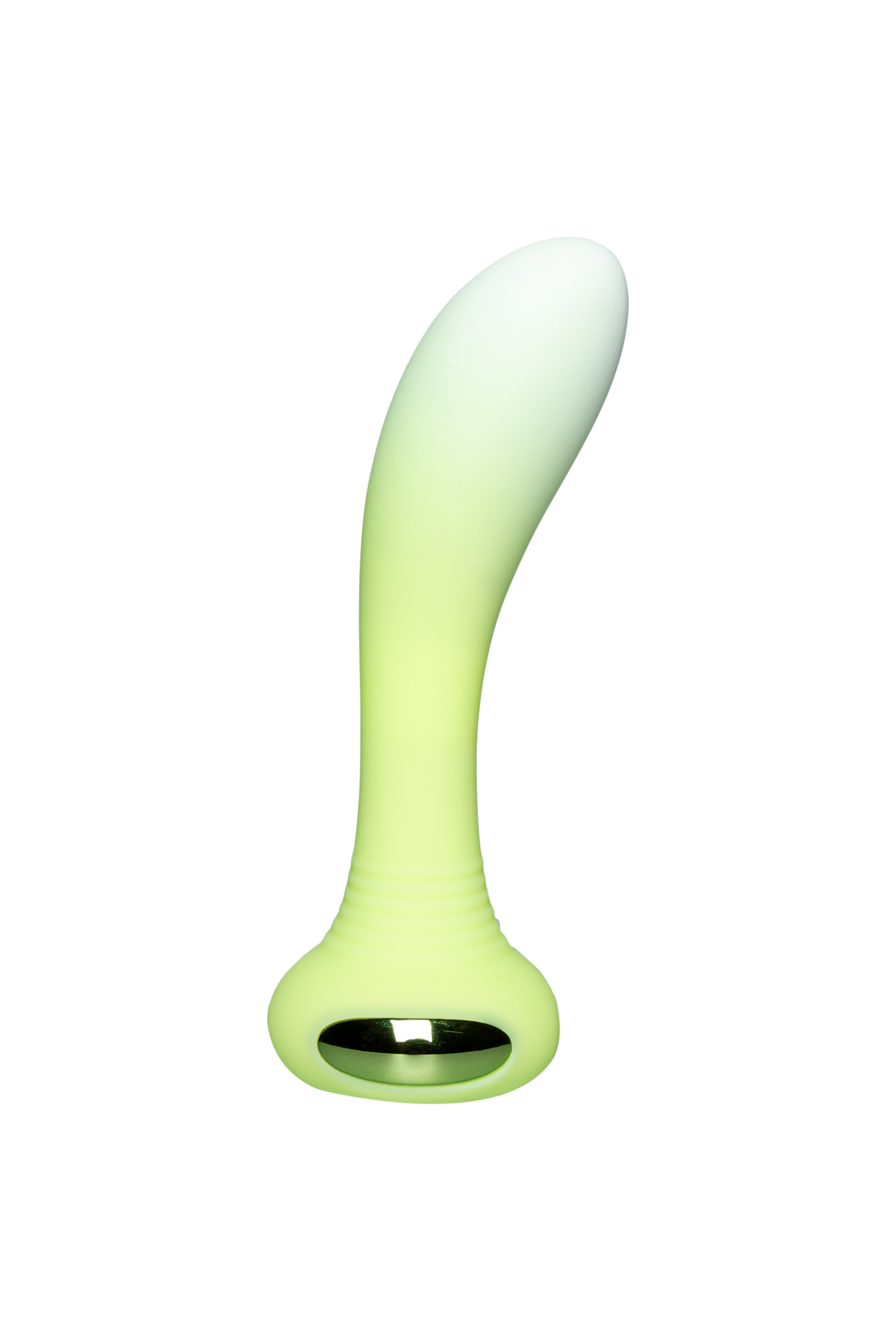 Універсальний вібратор з підсвічуванням Every Night Toys для точки G або P, зелений градієнт