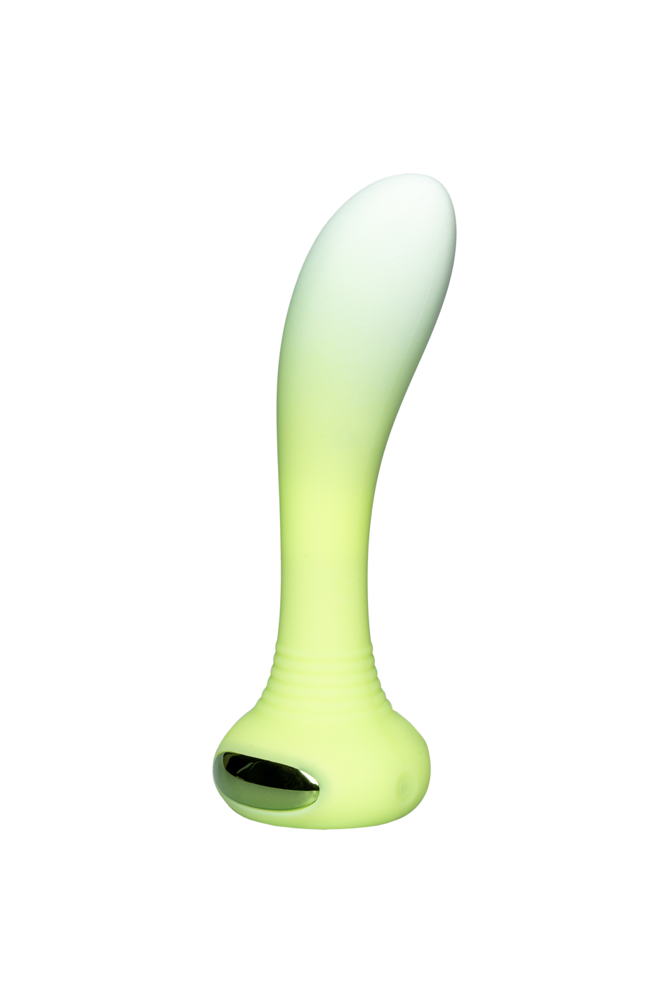 Універсальний вібратор з підсвічуванням Every Night Toys для точки G або P, зелений градієнт