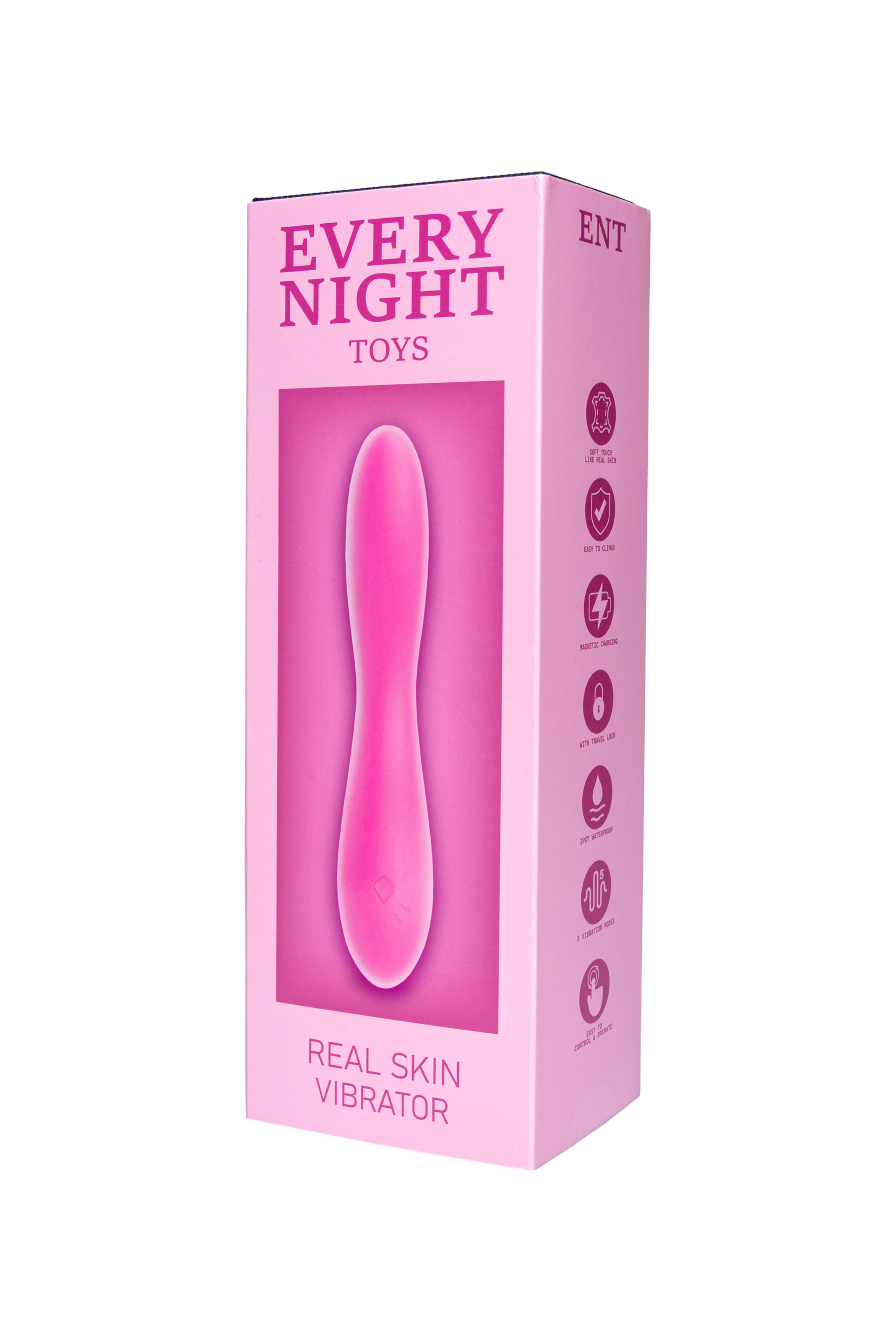 Вібратор Every Night Toys для точки G, рожевий