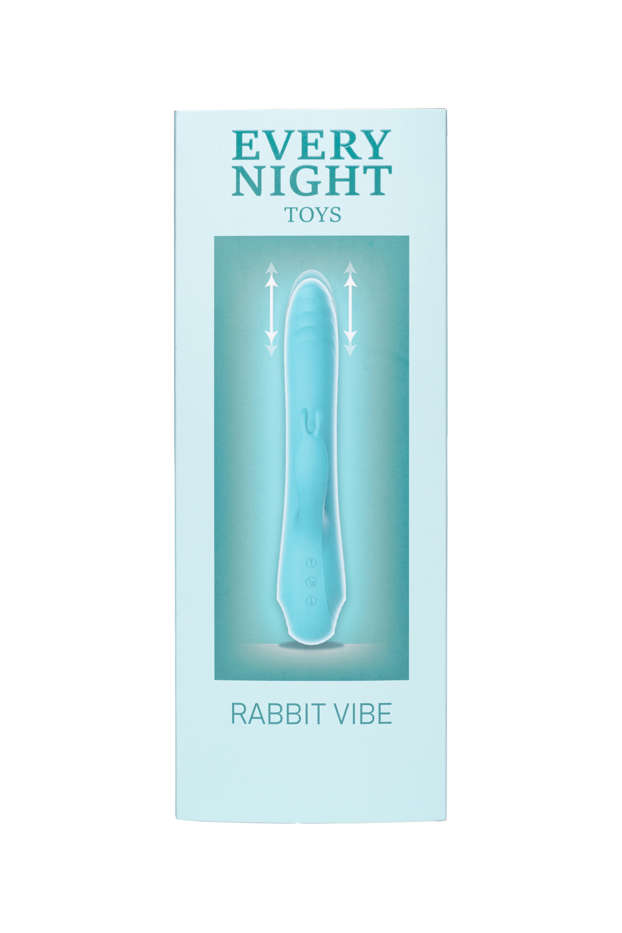 Вібратор-кролик із фрикціями Every Night Toys для точки G, блакитний