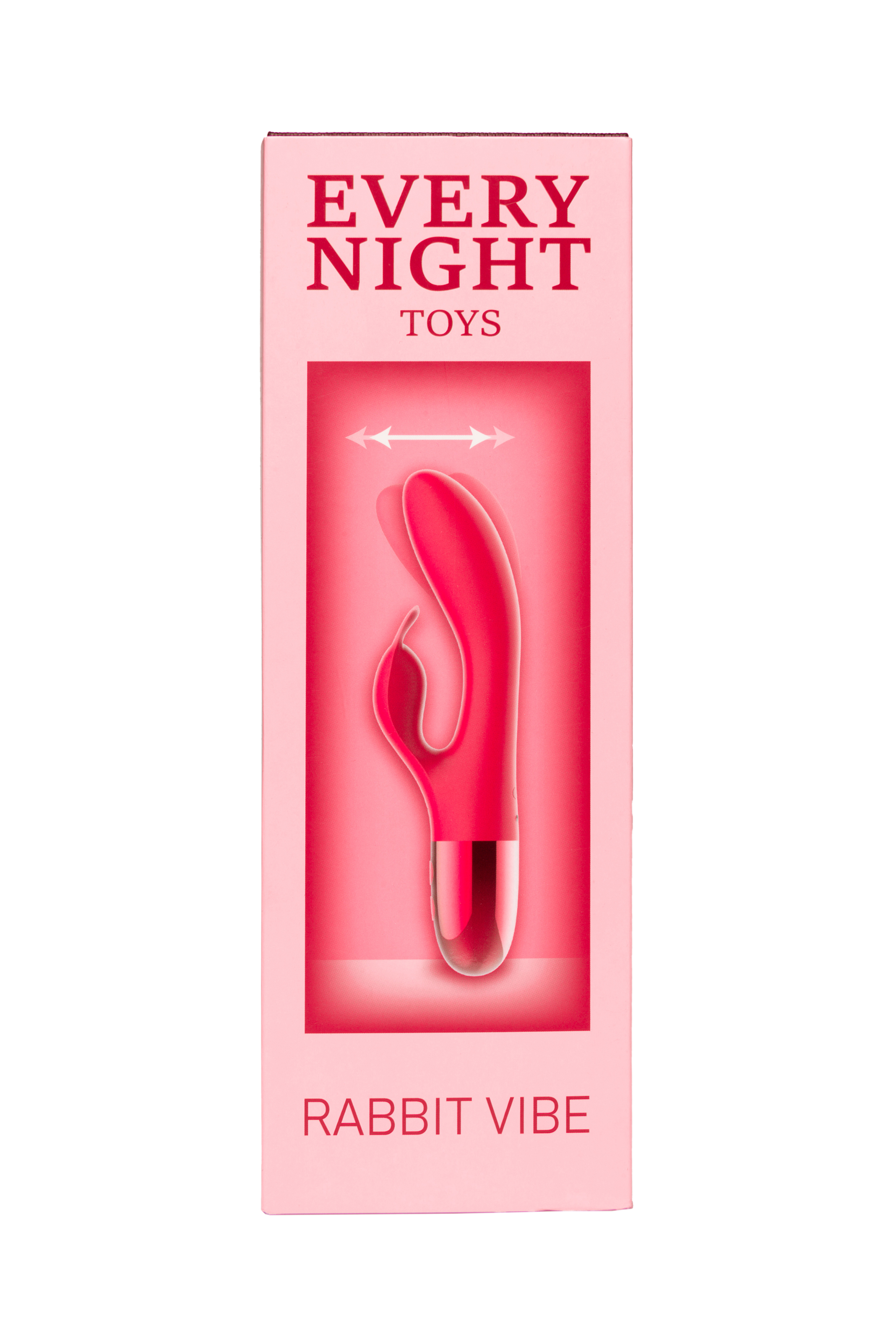 Вибратор-кролик с горизонтальными движениями Every Night Toys для точки G, красный