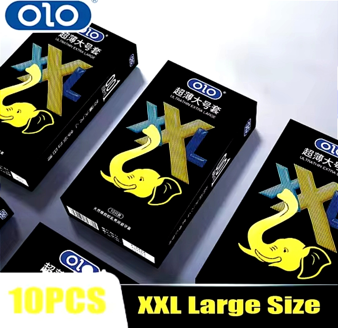 Презервативи ультра тонкі OLO з гіалуроновою кислотою XXL (ціна за 10 шт. в упаковці)