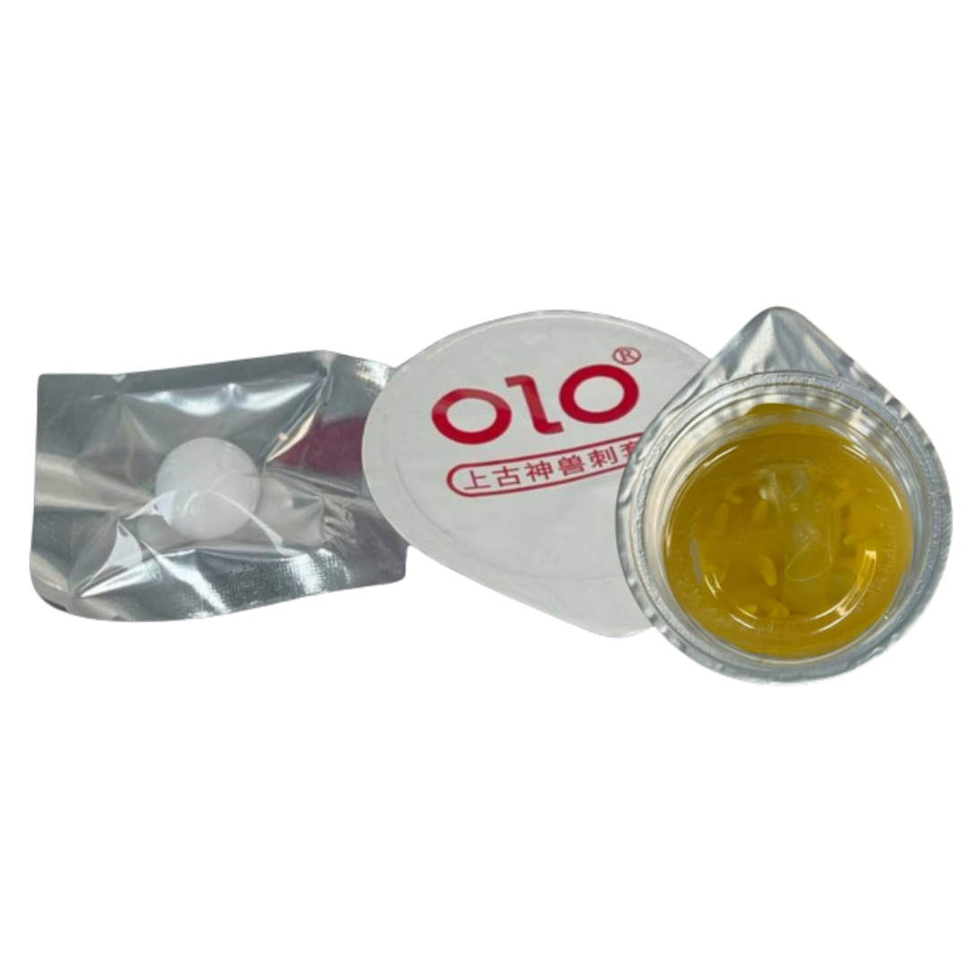 Презервативи OLO Dragon з вусиками + кулька (у комплекті 1 презератив +1 кулька)