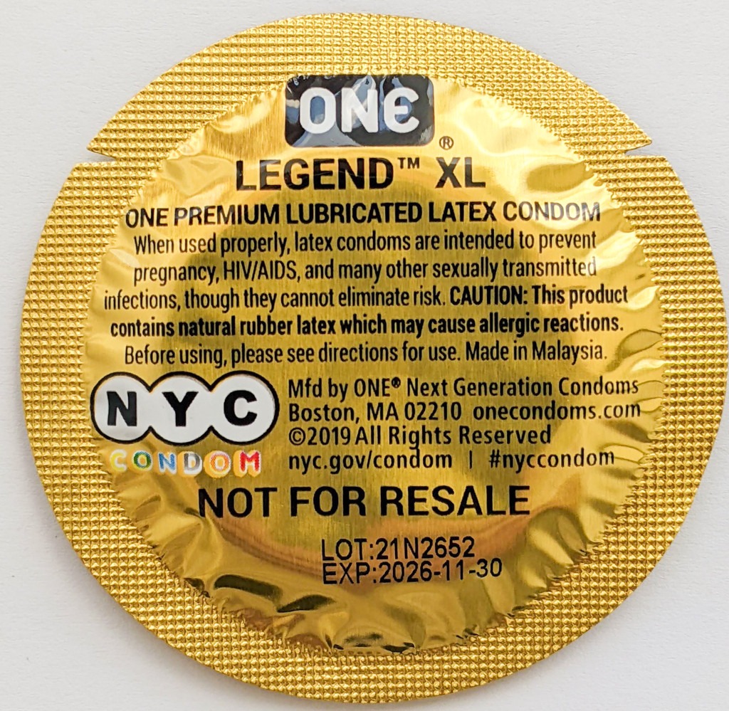 Набір презервативів латексних One Legend XL великого розміру (ціна за 5 шт.)