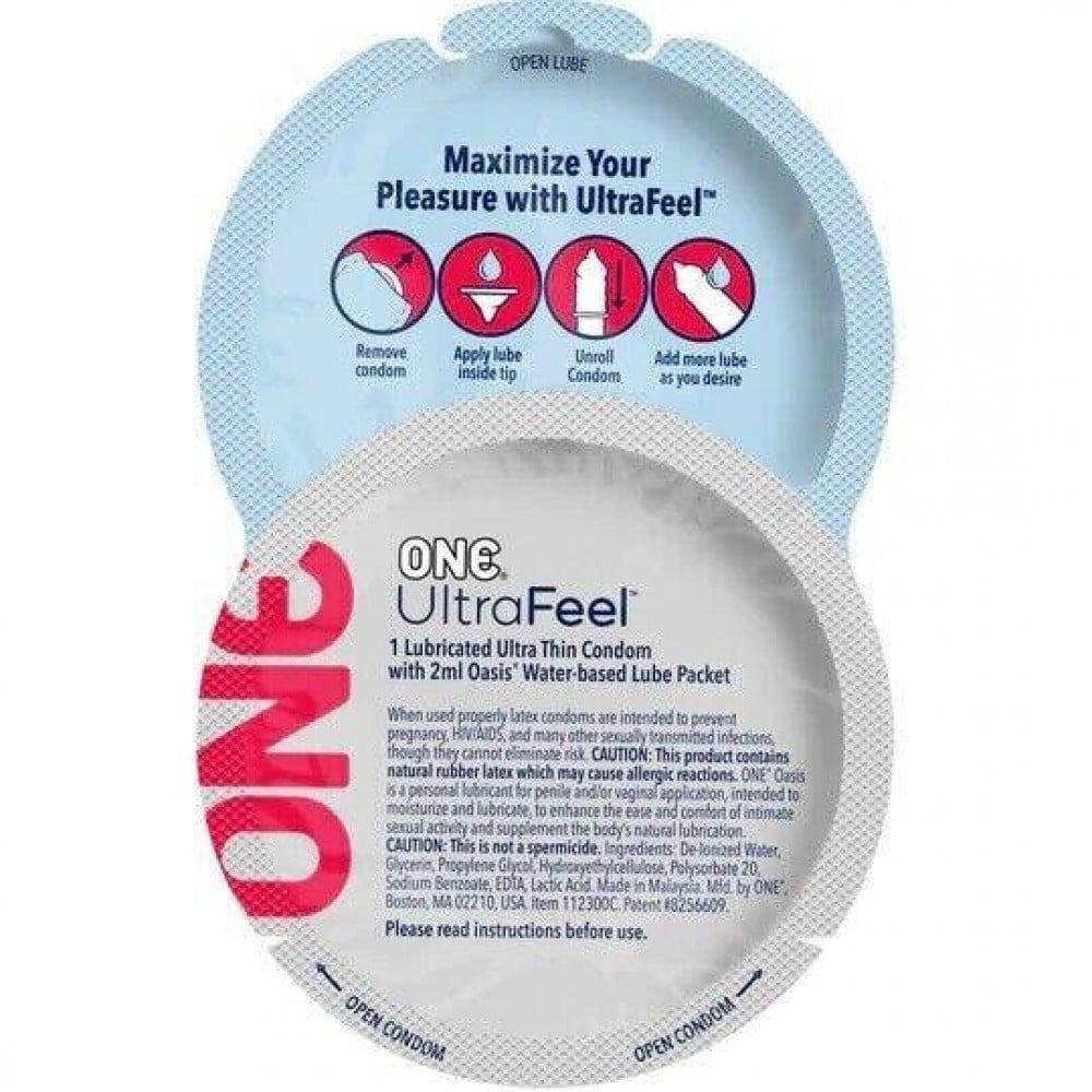 Набір латексных ультратонких презервативів One ULTRA Feel (ціна за 5 шт.)