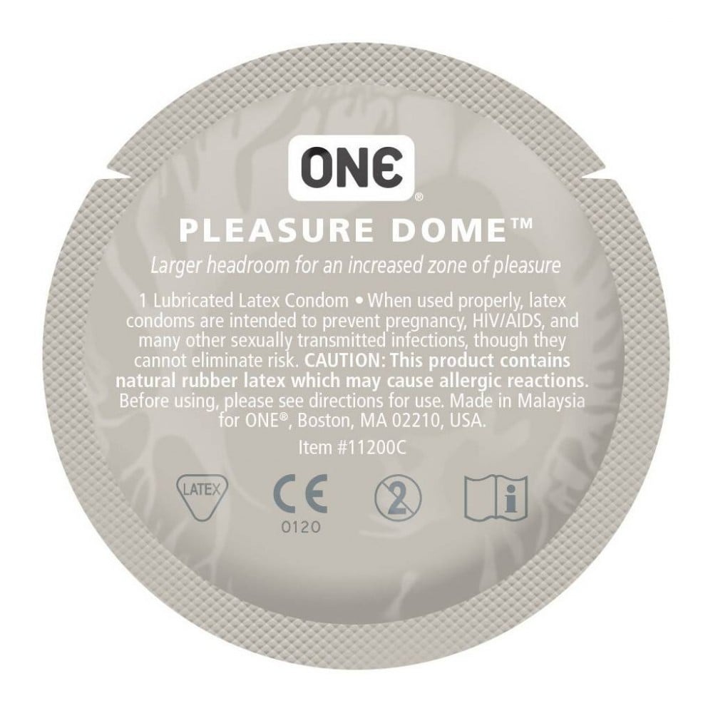 Набір латексних презервативів One Pleasure Dome із розширеною головкою (ціна за 5 шт.)