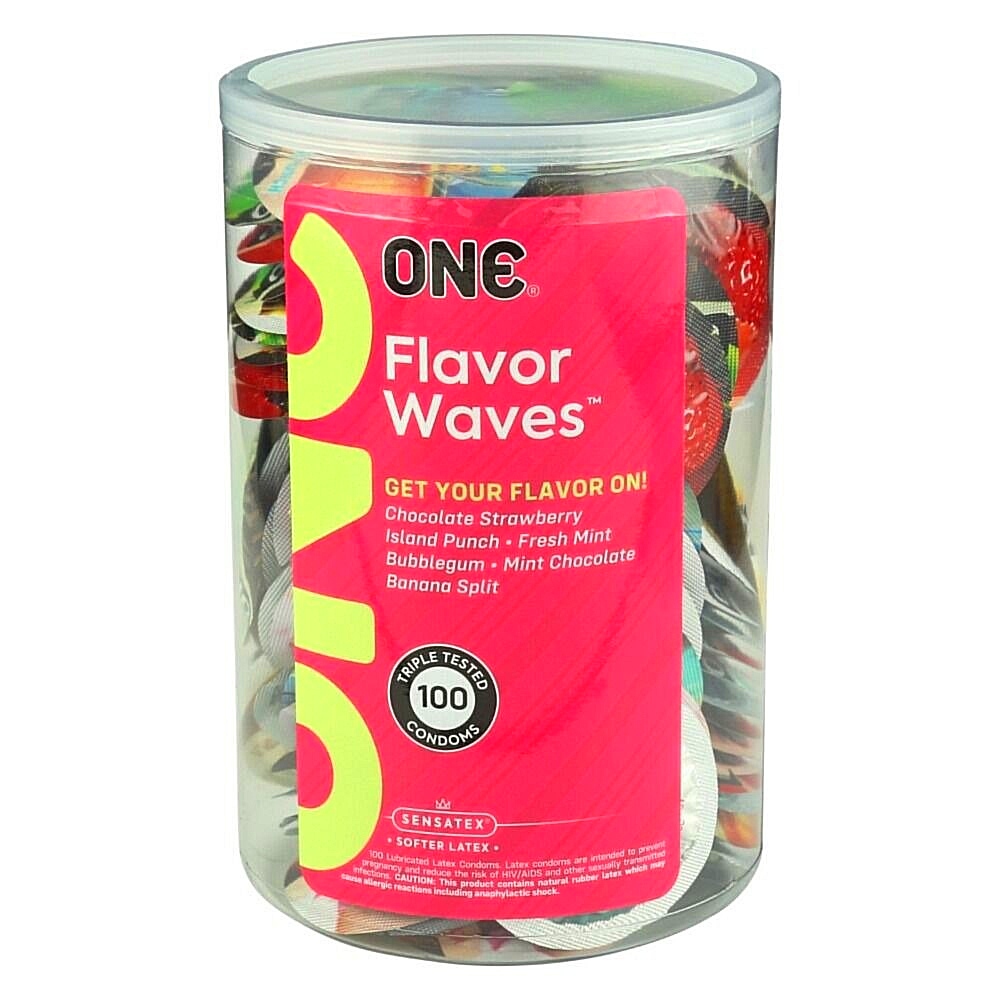 Набір оральних презерватив One Flavor Waves Mint Chocolate зі смаком м'яти з шоколадом (ціна за 5 шт)