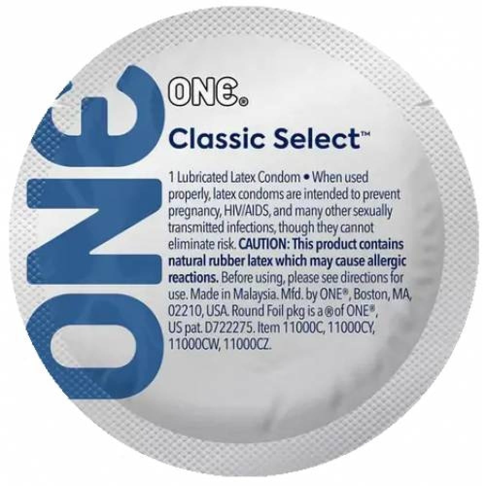 Набор классических латексных презервативов One Classic Select (цена за 5 шт.)