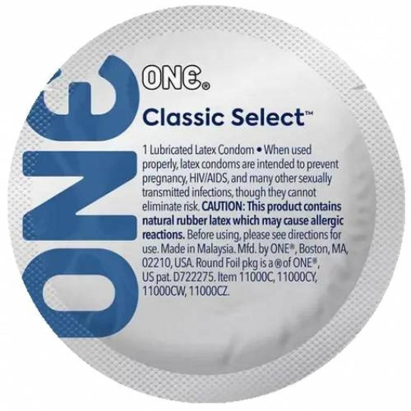 Презерватив класичний One Classic Select латексний (ціна за 1 шт.)