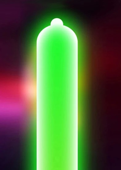 Презервативи латексні флуорисцентні ONE Glowing Pleasures (ціна за упаковку, 3 шт.)
